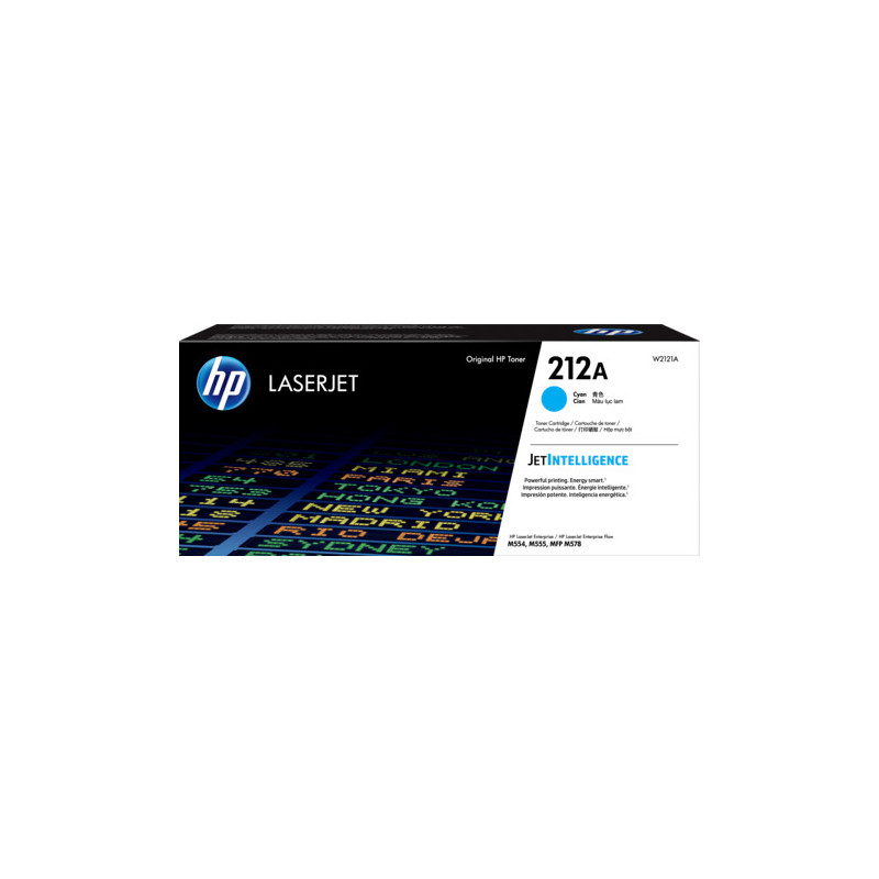 HP 212A CYAN TONER - APPROX 4.5K PAGES - FOR M554, M555, M558 SERIES