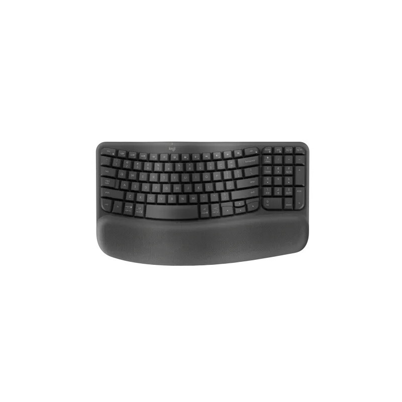 Wave Keys Wireless Ergonomic Keyboard - Graphite