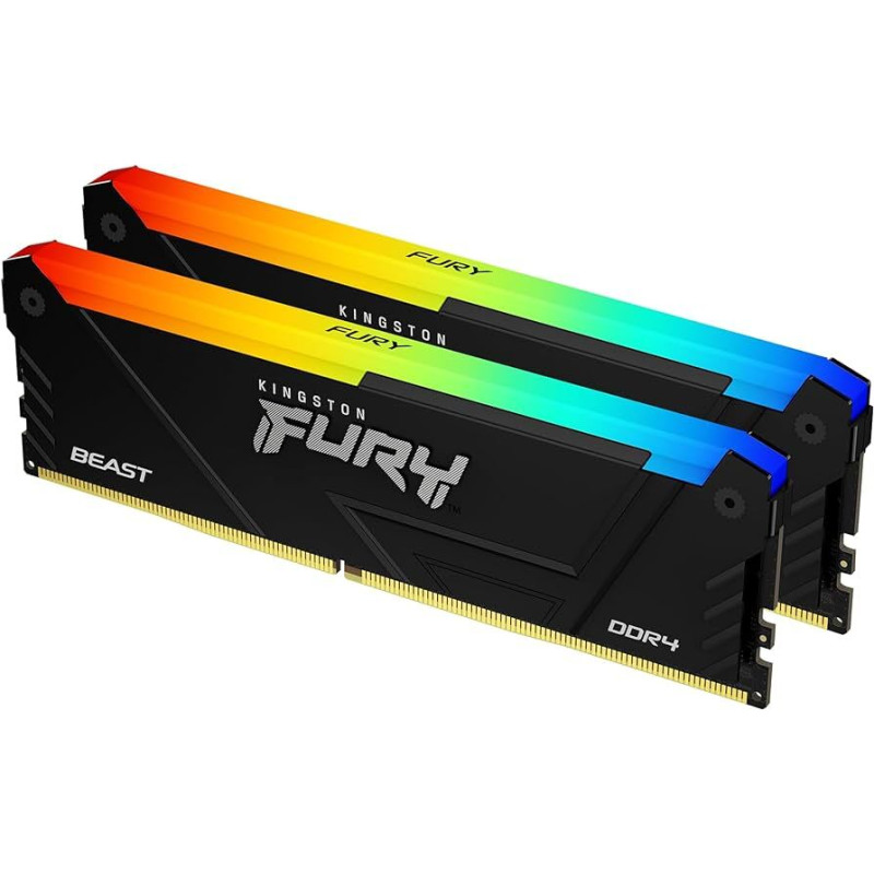 FURY Beast RGB,16GB, 3200MT/s DDR4 CL16 DIMM (Kit of 2)