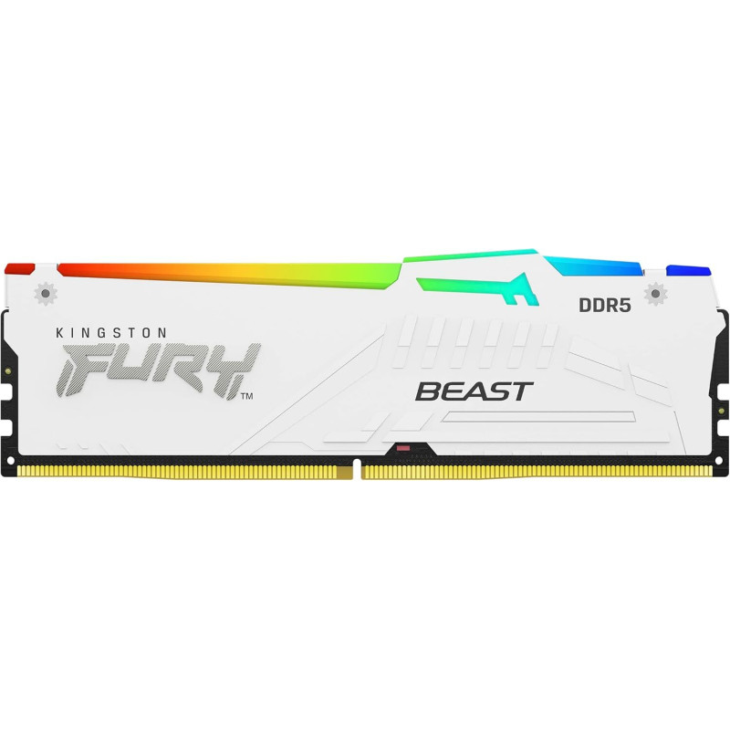 FURY Beast White, DDR5, 32GB Kit (16GB x 2), 6000MHz, CL40, 1.35V, Limited Lifetime Warranty