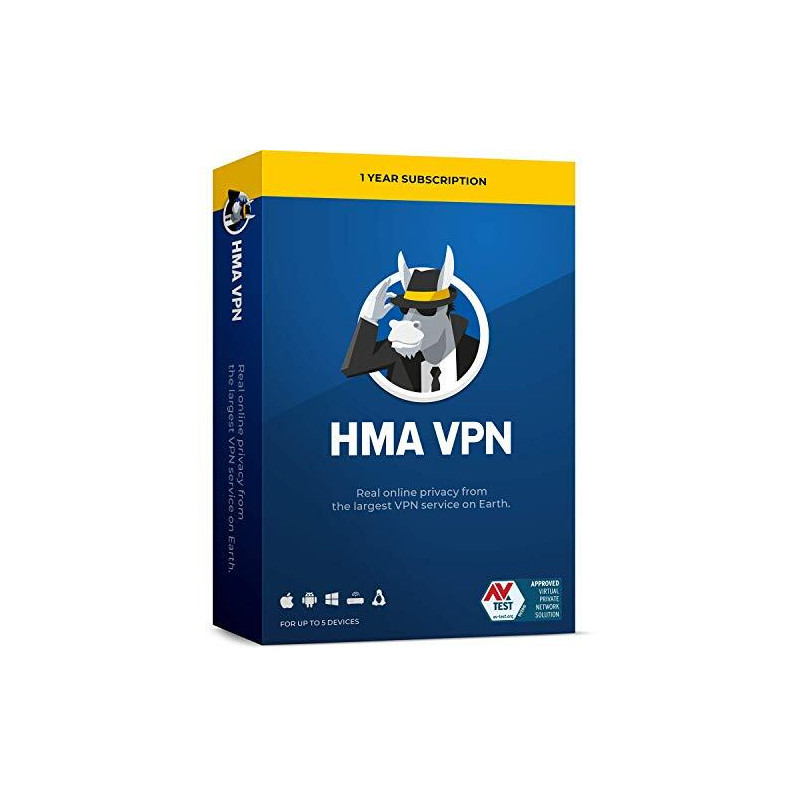 AVG Hide My Ass Pro VPN 5 Devices, 1 Year ESD Email Key