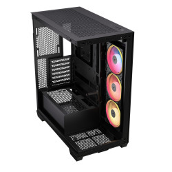 CORSAIR 3500X LX-R RGB Tempered Glass Mid-Tower PC Case Black