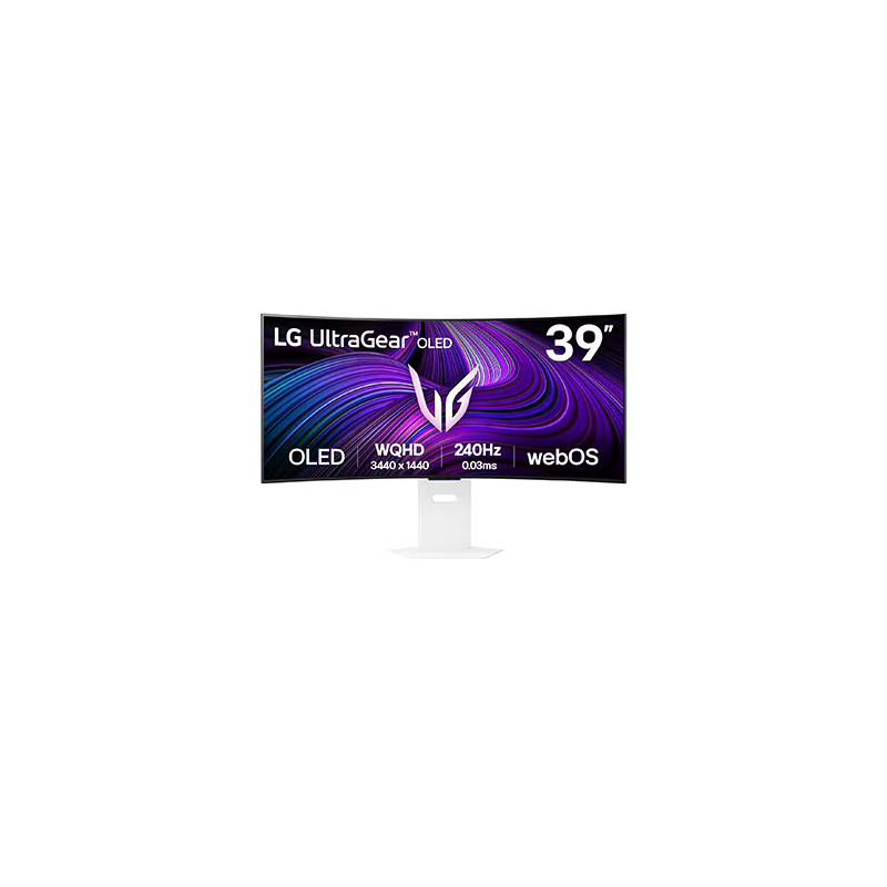 39" ULTRAGEAR,GSYNC,OLED,21:9,WQHD(3440x1440),800R,0.03ms,240Hz,HDMI(2.1)x2,DP(1.4),USB-C(65w),RJ45,SPK(7Wx2),TILT,HEIGHT,SWIVEL
