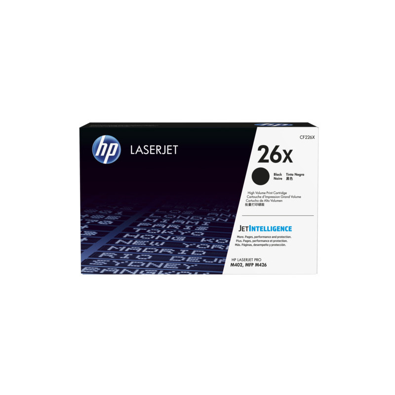 HP 26X BLACK TONER - HIGH YIELD - APPROX 9K PAGES. FOR M402,M426 PRINTERS