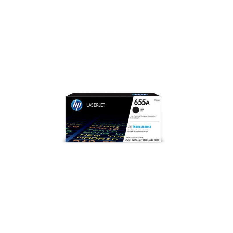 HP 655A BLACK TONER - APPROX 12.5K PAGES - M652, M653, M681, M682 COMPATIBLE
